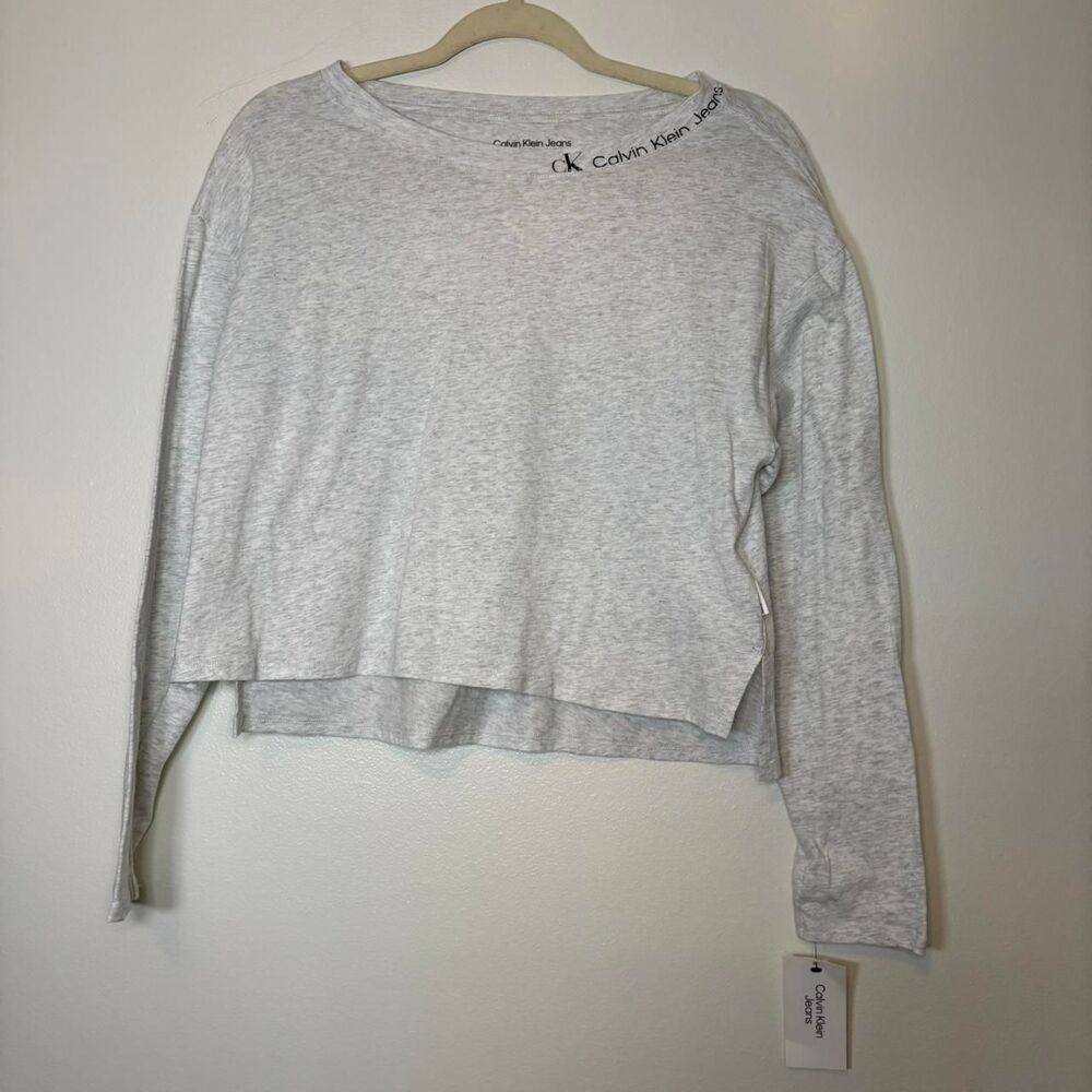 Calvin-klein-jeans Women's Grey T-shirt